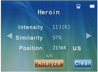 Lo schermo LCD variopinto droga il rivelatore per eroina, la cocaina, rilevazione di morfina